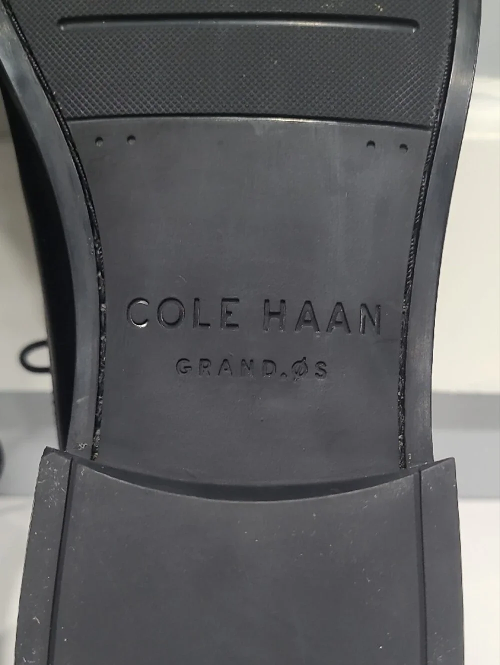 COLE HAAN Classic Black Men's GRAND OS Up Dress Shoes - Lace-Up Oxford 10.5M